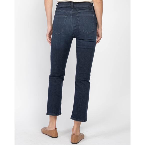 FRAME Le High Straight Jeans Size 29 Dante Blue Stretch Organic Denim Staple - Picture 5 of 16